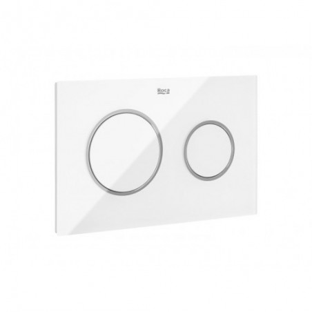 Roca - PL10 DUAL (ONE) - Actuator plate with dual flush with glass finishes In-Wall Systems A890189309