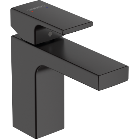 Hansgrohe - Vernis Shape Mezclador monomando de lavabo 100 con vaciador automático  negro mate