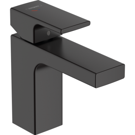 Hansgrohe - Vernis Shape Mezclador monomando de lavabo 100 CoolStart con vaciador automático  negro mate