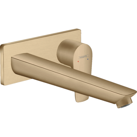 Hansgrohe - Talis E Mezclador monomando de lavabo empotrado con caño 22,5 cm bronce cepillado