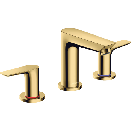 Hansgrohe - Talis E Mezclador de lavabo de 3 agujeros con vaciador automático color oro pulido