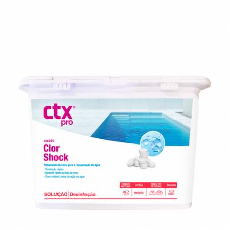 CTX - ClorShock Cloro choque CTX- 250 tableta 25 kg