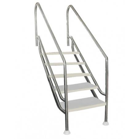 QP - Ladder 5 treads LAND 500 STAINLESS STEEL AISI 316L