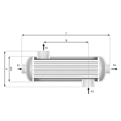 Astralpool - Intercambiador de calor Waterheat Evo