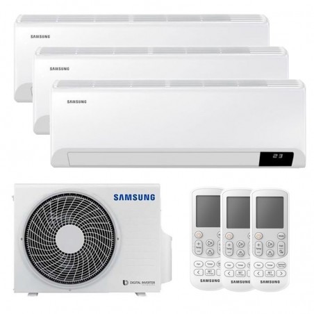 Samsung - Samsung CEBU 9000+12000+12000 BTU Trial Split Air Conditioner WIFI Inverter R32 A++
