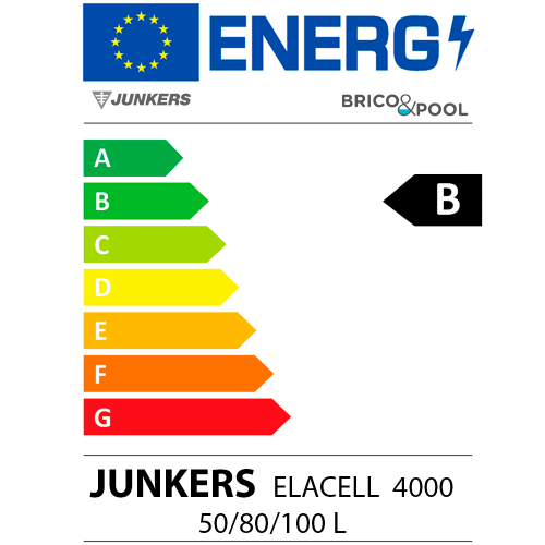 Termo eléctrico Junkers Elacell Excellence 4000 de 80 litros