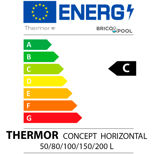 Comprar Thermor Concept horizontal termo eléctrico 50 litros - Brico&Pool
