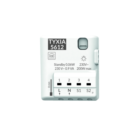 Delta Dore - Receptor marcha/paro iluminación Tyxia 5612
