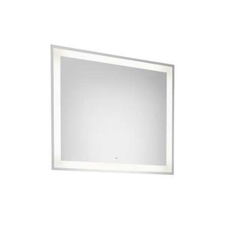 Roca - Specchio Iradia con illuminazione perimetrale a LED e piastra antiappannamento 80x3,7x70cm