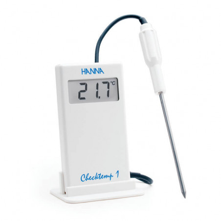 Hanna - Kompaktes Thermometer mit 1m Checktemp-Kabel HI98509
