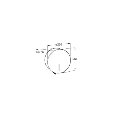 Roca - Dispensador de papel higiénico Ø 260 mm
