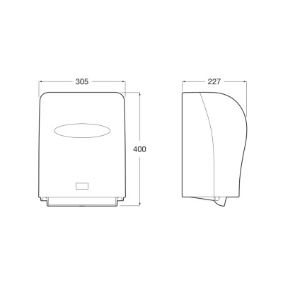 Roca - Dispensador de toallas automático con sensor