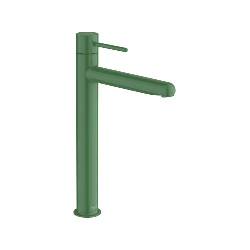 Roca - Mezclador monomando de cuerpo liso y caño alto para lavabo Verde Menta, Nu A5A343FP20 