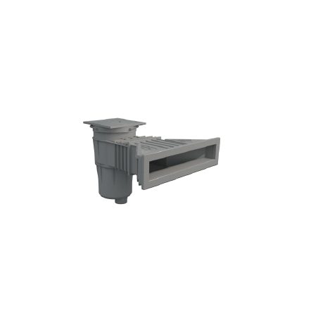 Astralpool - Skimmer 17,5l norma piscina in cemento bocca standard copertura quadrata 58707CL129