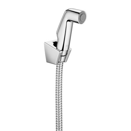 Roca - Kit de ducha bidé (1 salida) Be Fresh. Incluye ducha de mano, soporte de ducha y flexible  metálico de 1,2 m, Cromado  