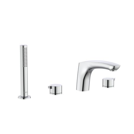 Roca - Griferia de repisa para baño-ducha con caño central de 197mm ducha de mano y flexible de 1,70m Insignia A5A093AC00