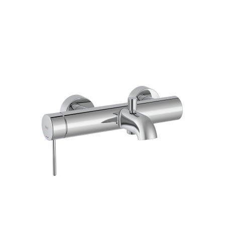 Roca - Griferia exterior para baño-ducha con inversor automático con maneta Pin Cromado, Nu 