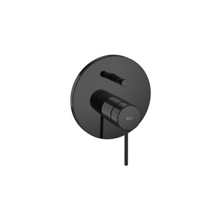 Roca - Mezclador empotrable para baño-ducha con maneta Pin Negro Titanio Nu, A5A0B3FCN0 . A completar con RocaBox A525869403