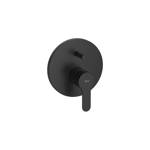 Roca - Mezclador empotrable para baño-ducha con inversor automático Negro Mate L20 A5A0A09NB0