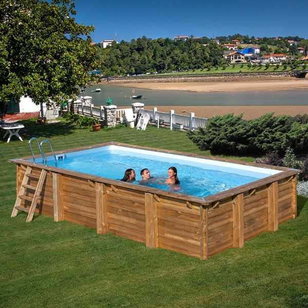 Gre - Holzschwimmbad Sunbay Evora 620x420x133