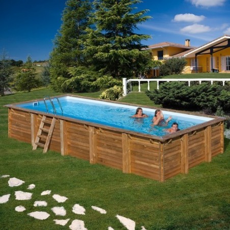 Gre - Schwimmbad aus Holz Sunbay Braga 815x420x146