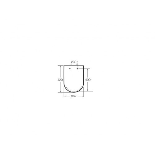 Tapa WC Roca Meridian Compacto Original. Ref. A8012AC00B