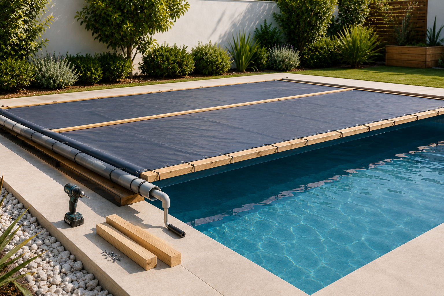 Cubierta casera para piscina cómo hacerla y cuándo sale a cuenta