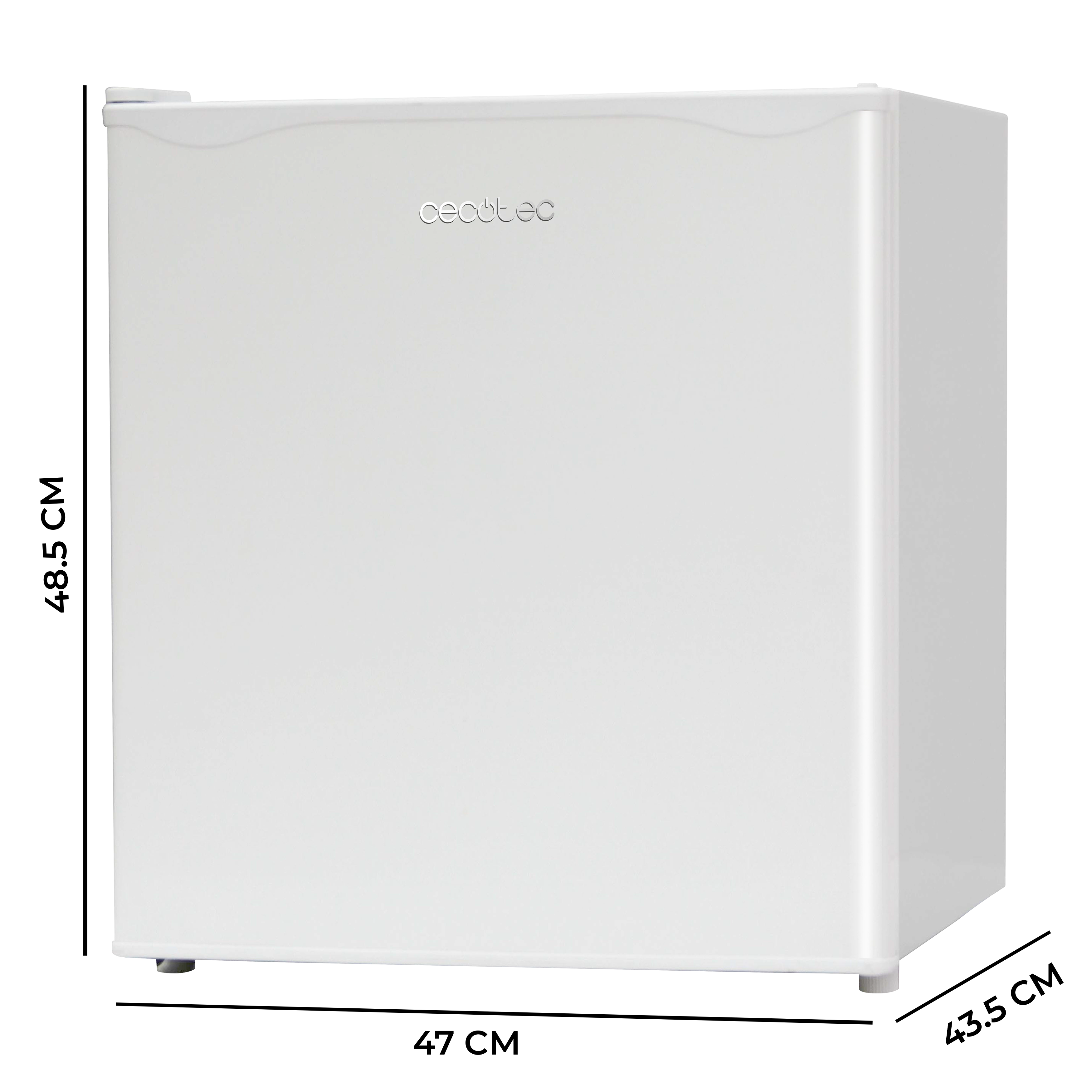 Cecotec GrandCooler 20000 SilentCompress Refrigerador Blanco 46 L Puerta Reversible Compartimento Congelador