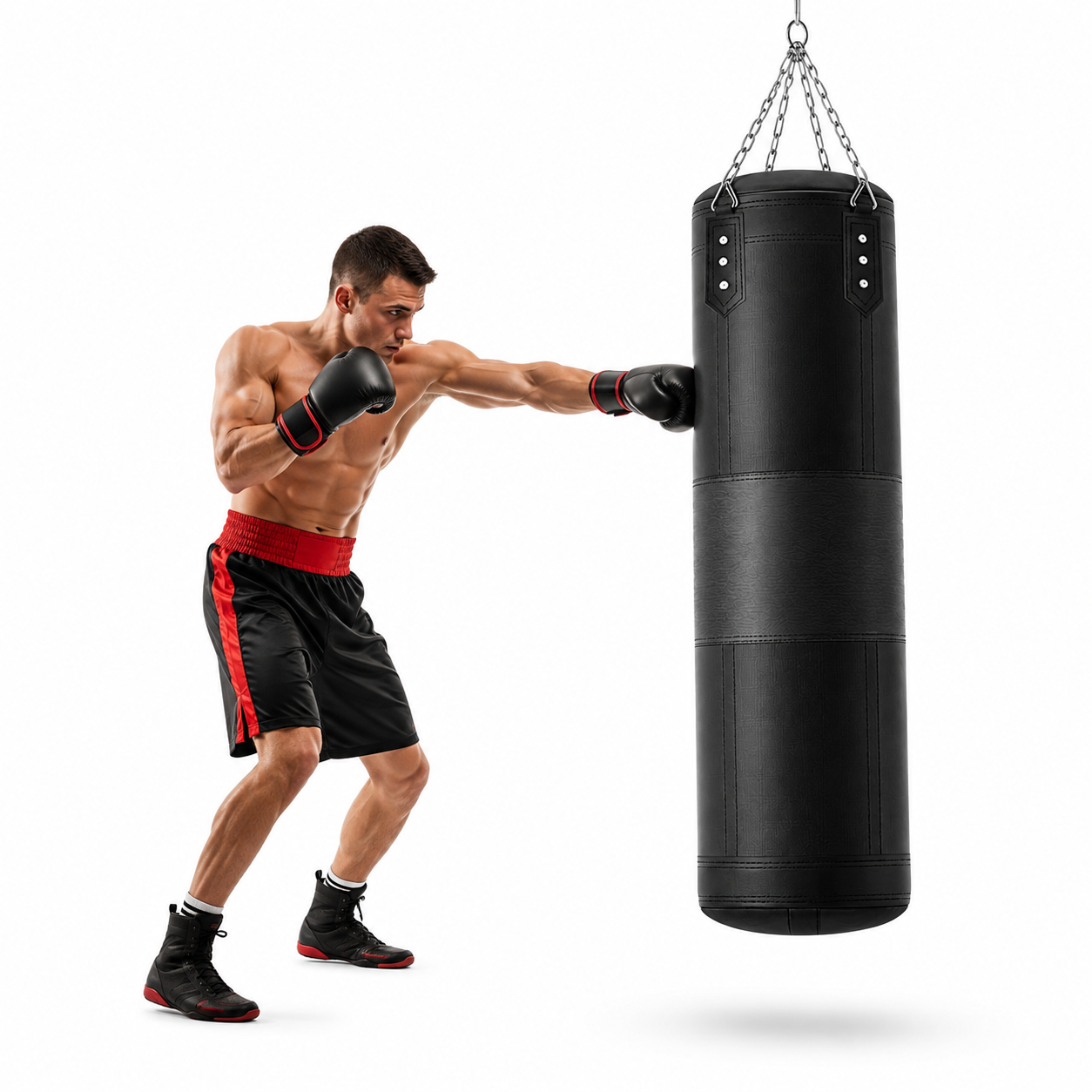 Saco de Boxe PU 120 Por 40 Cm Corrente Reforçada