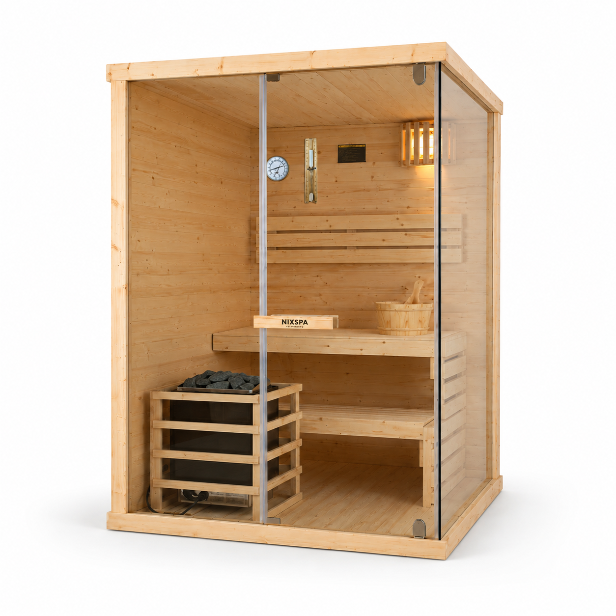 Sauna Finlandesa para Casa 2 Personas Madera de Abeto