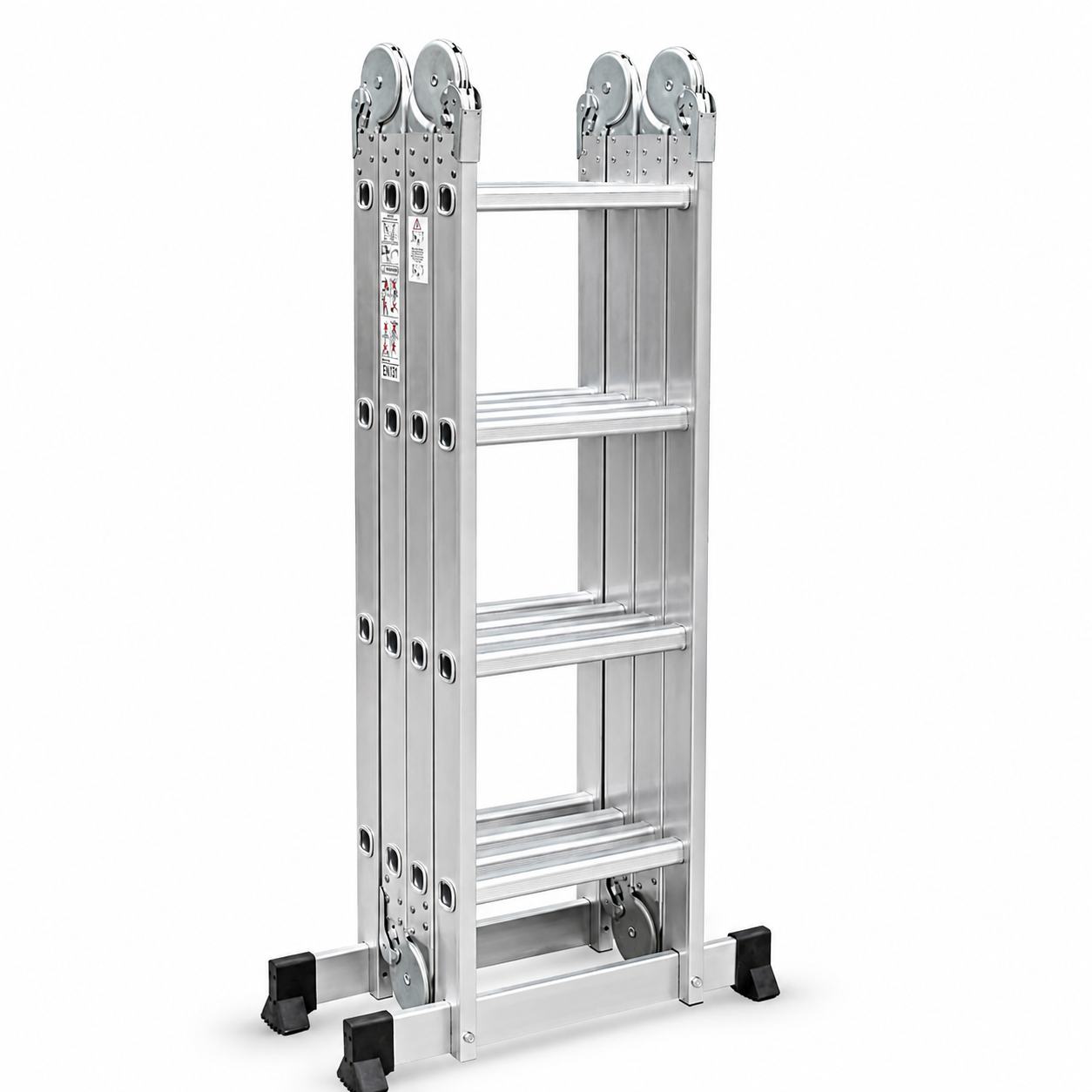 Escalera de Aluminio Multiposición 4 en 1 Plegable