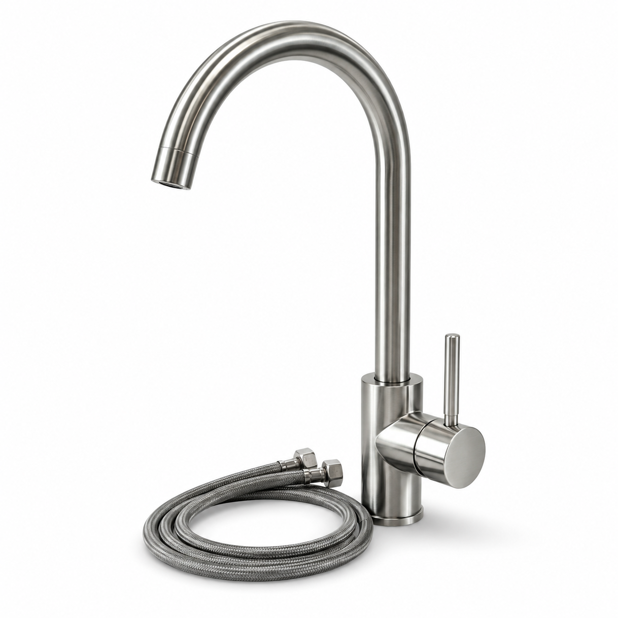 Grifo De Cocina Caño Giratorio 360° Anti Huellas