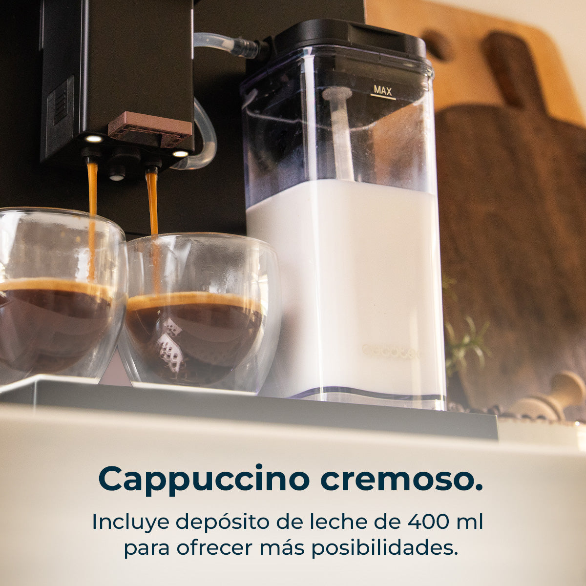 Cecotec Cremmaet Compactccino Conectada Pantalla Táctil 30 Bebidas Personalizables Control Desde App