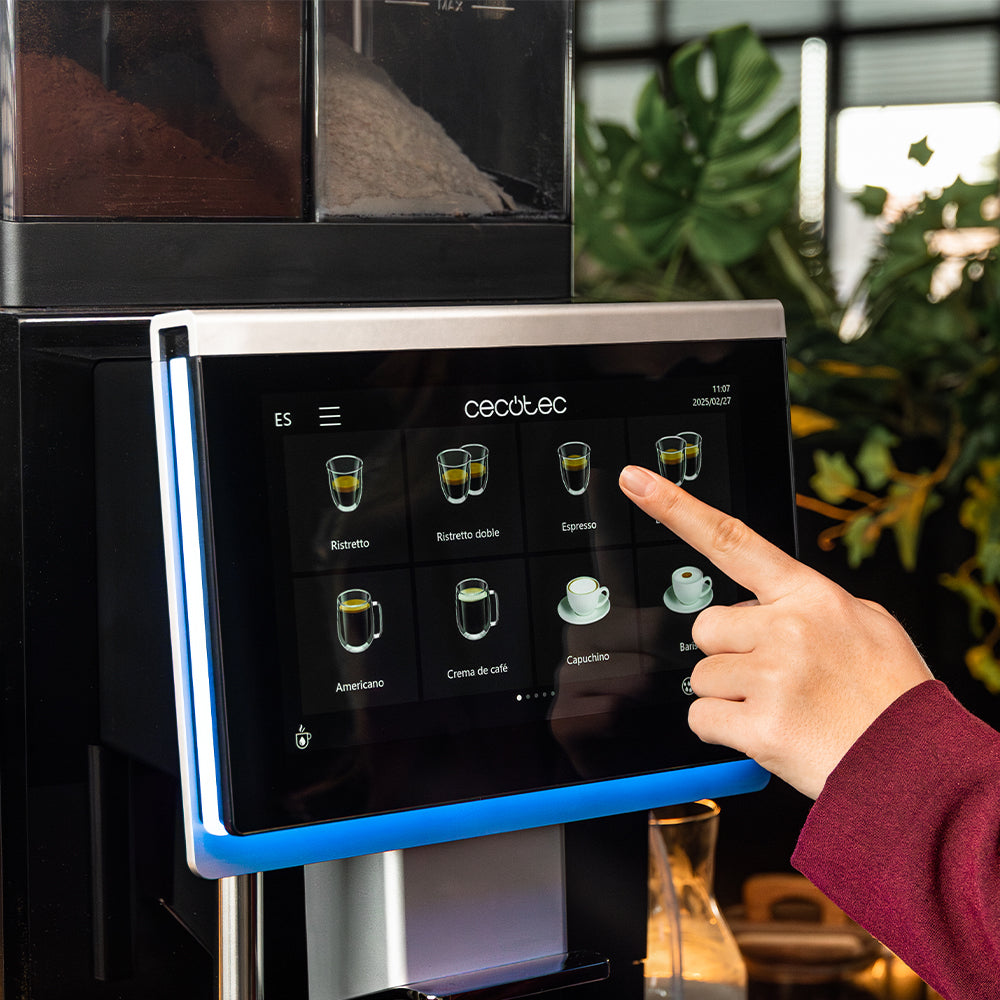 Cecotec Cremmaet Lounge Maquina de Café Superautomatico para Oficina con 35 Bebidas y Opcion DIY