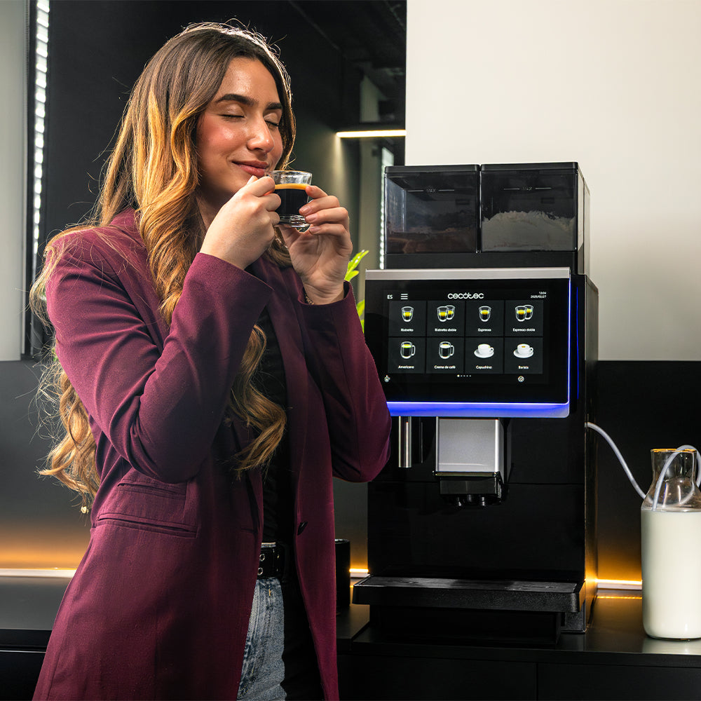 Cecotec Cremmaet Lounge Maquina de Café Superautomatico para Oficina con 35 Bebidas y Opcion DIY