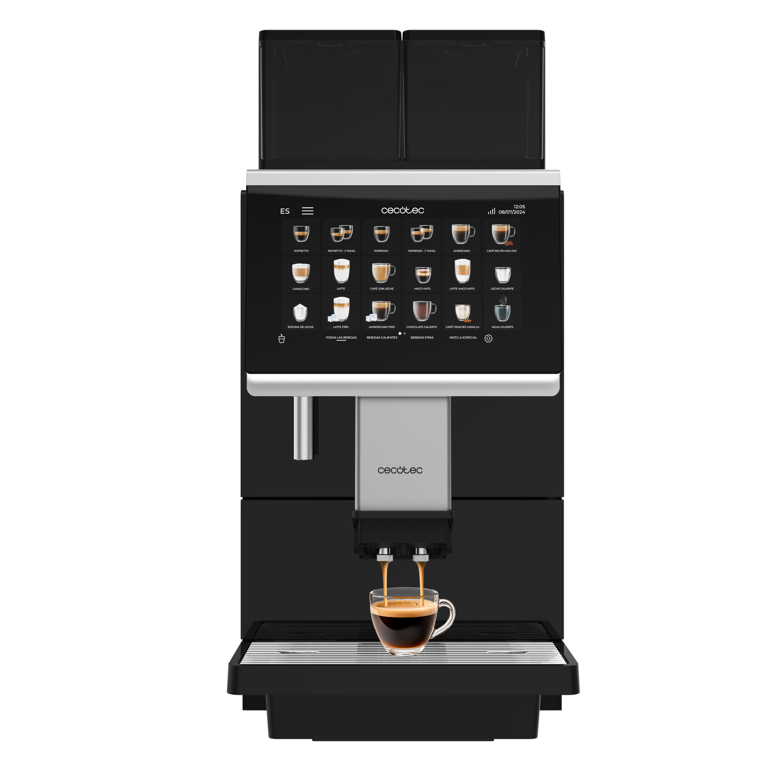 Cecotec Cremmaet Lounge Maquina de Café Superautomatico para Oficina con 35 Bebidas y Opcion DIY