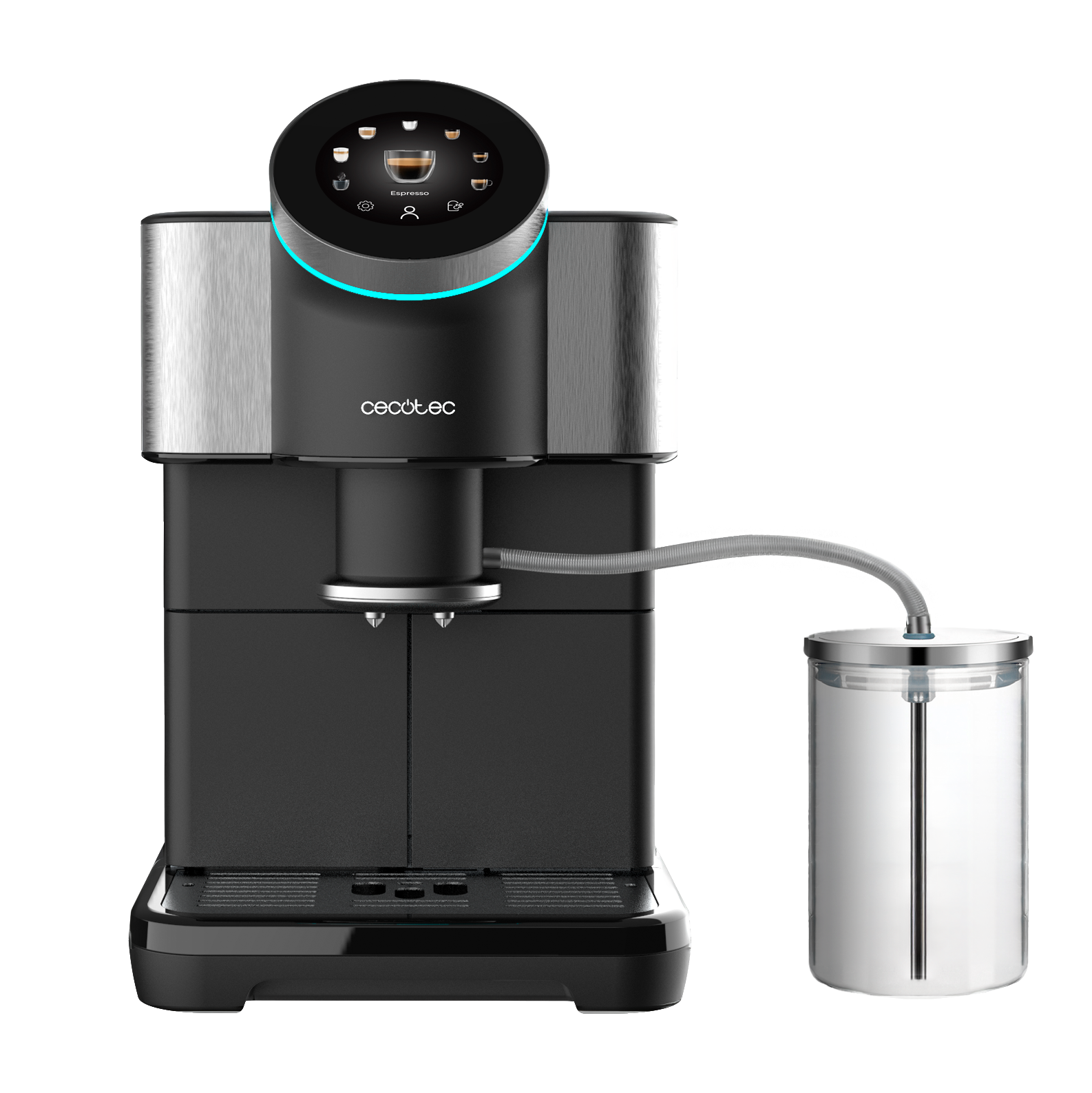 Cecotec Cremmaet Spin Cafetera Inteligente Con Recetario 7 Bebidas Pantalla Táctil 6 Perfiles