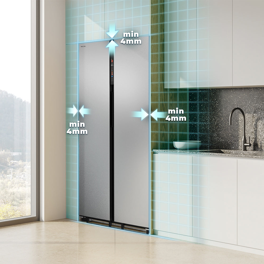Cecotec Bolero CoolMarket SBS 436 SBI Inox E Frigorífico Side by Side 436 L Inverter