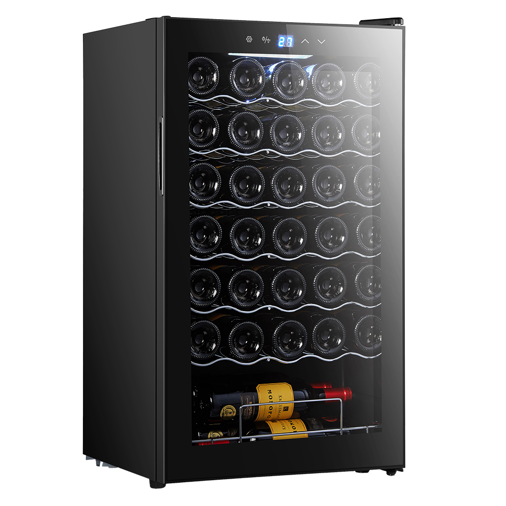 Cecotec Bolero GrandSommelier 34030 Vinoteca 80 L Capacidad 34 Botellas Con Compresor Silencioso 41 dB