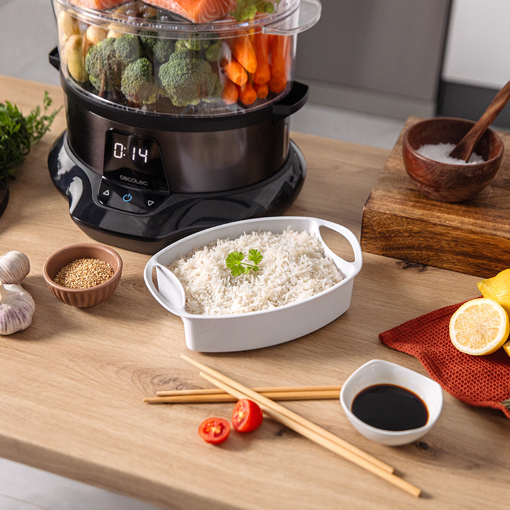 Cecotec Vapovita 3000 Pro Vaporera Eléctrica 1000 W Capacidad 1 L Cocina al Vapor