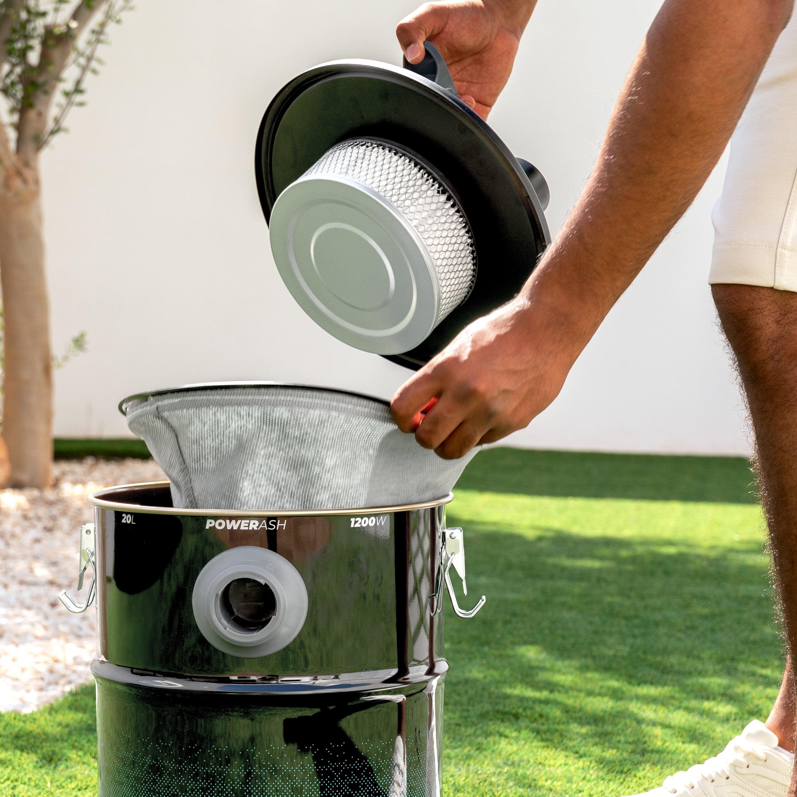 Cecotec Conga Ash 5000 Free Aspirapolvere per Cenere 1200 W 18 kPa Aspirazione Estrema per Cenere e Residui