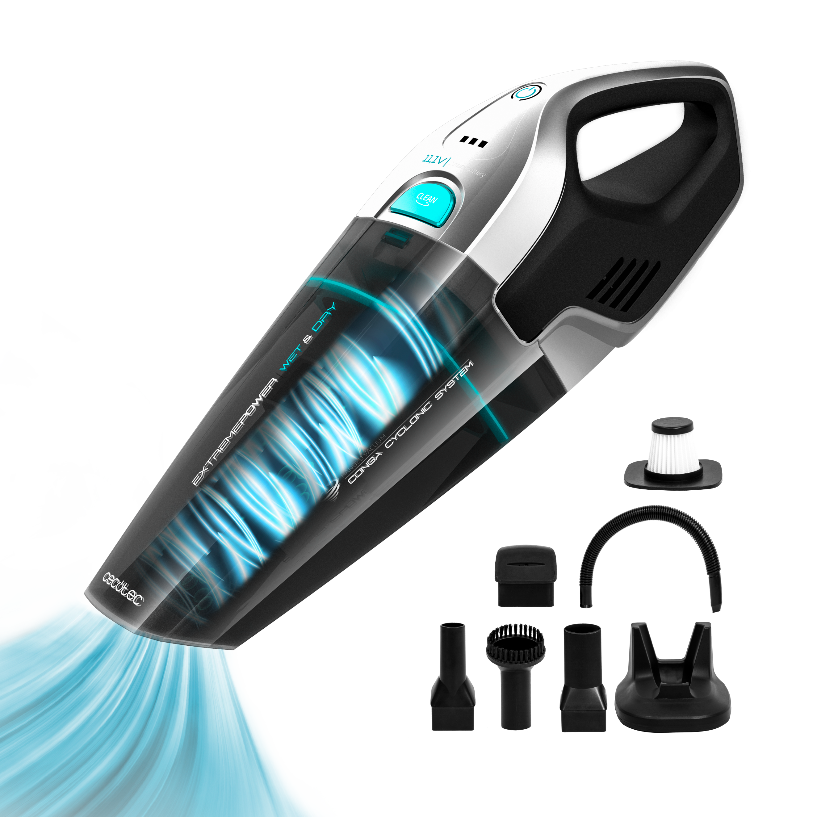 Cecotec Conga Immortal ExtremeSuction 11,1 V Nass- und Trocken-Handstaubsauger 75 W 20 Min