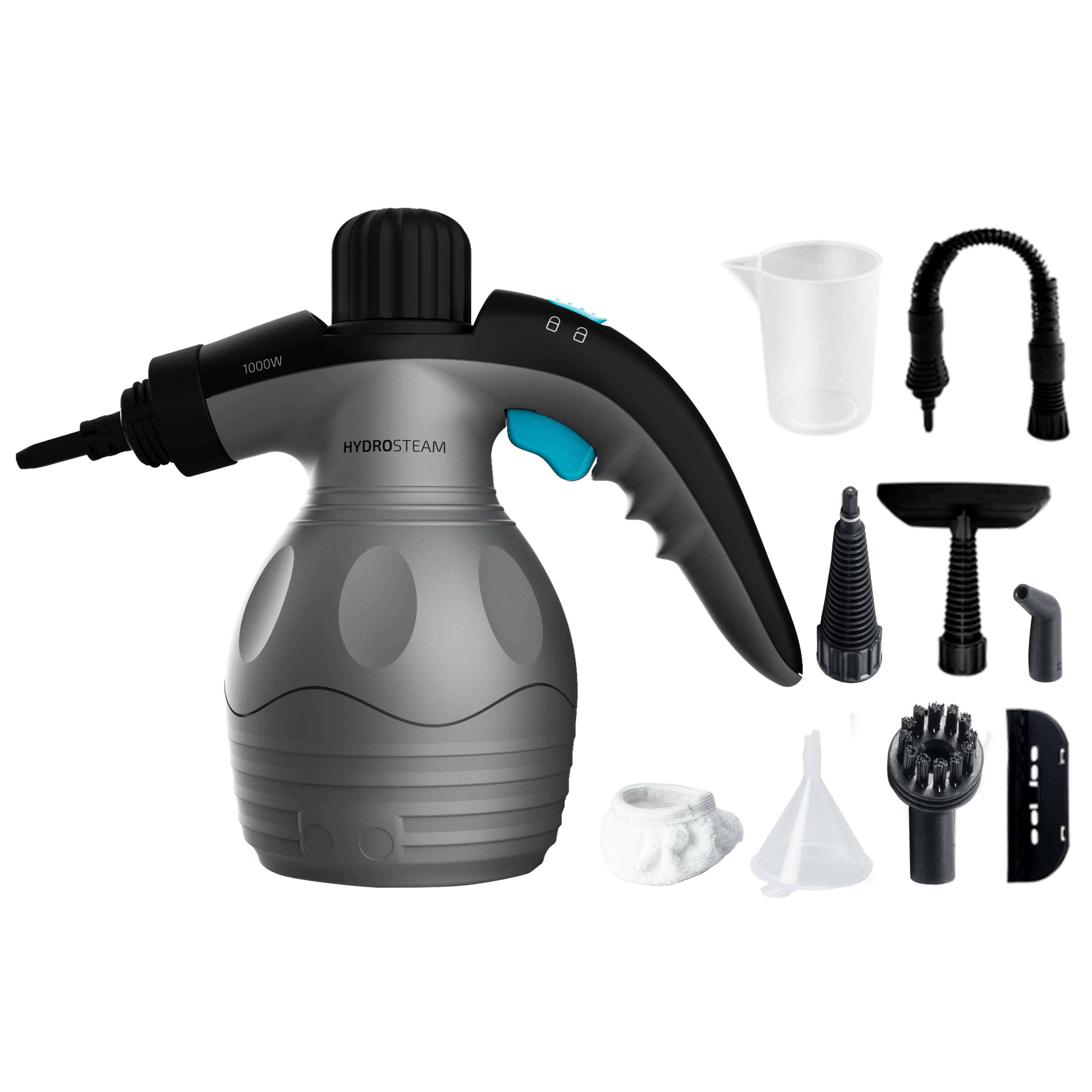 Cecotec HydroSteam 1030 Active Pulitore a Vapore 1000 W 3 bar 30 g al minuto Serbatoio 350 ml