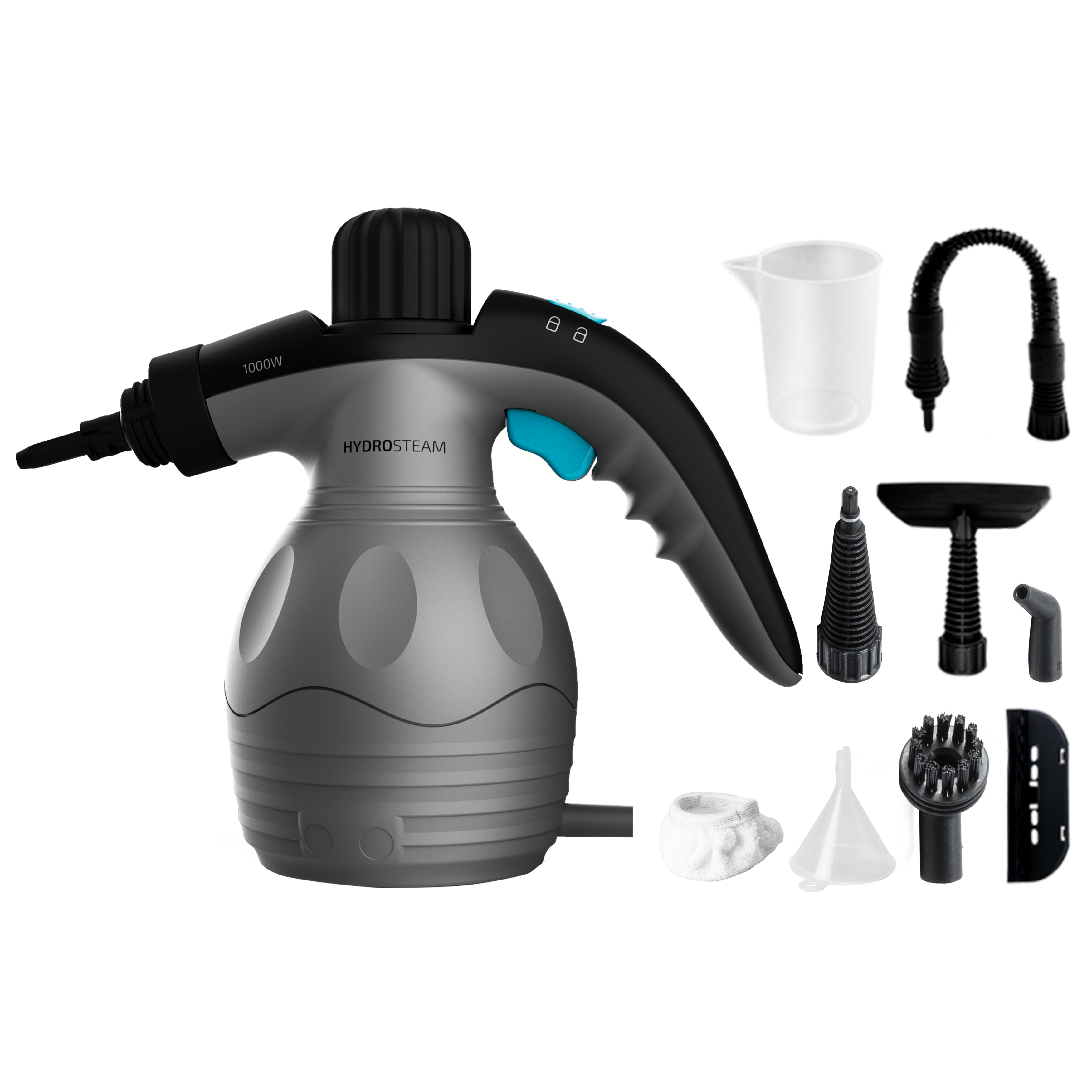 Cecotec HydroSteam 1030 Active Pulitore a Vapore 1000 W 3 bar 30 g al minuto Serbatoio 350 ml