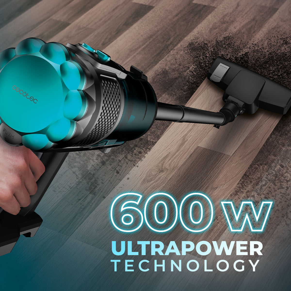 Cecotec Conga Popstar 600 Vital Aspirateur Puissance 18 kPa UltraPower 600 W Filtre Haute Efficacité