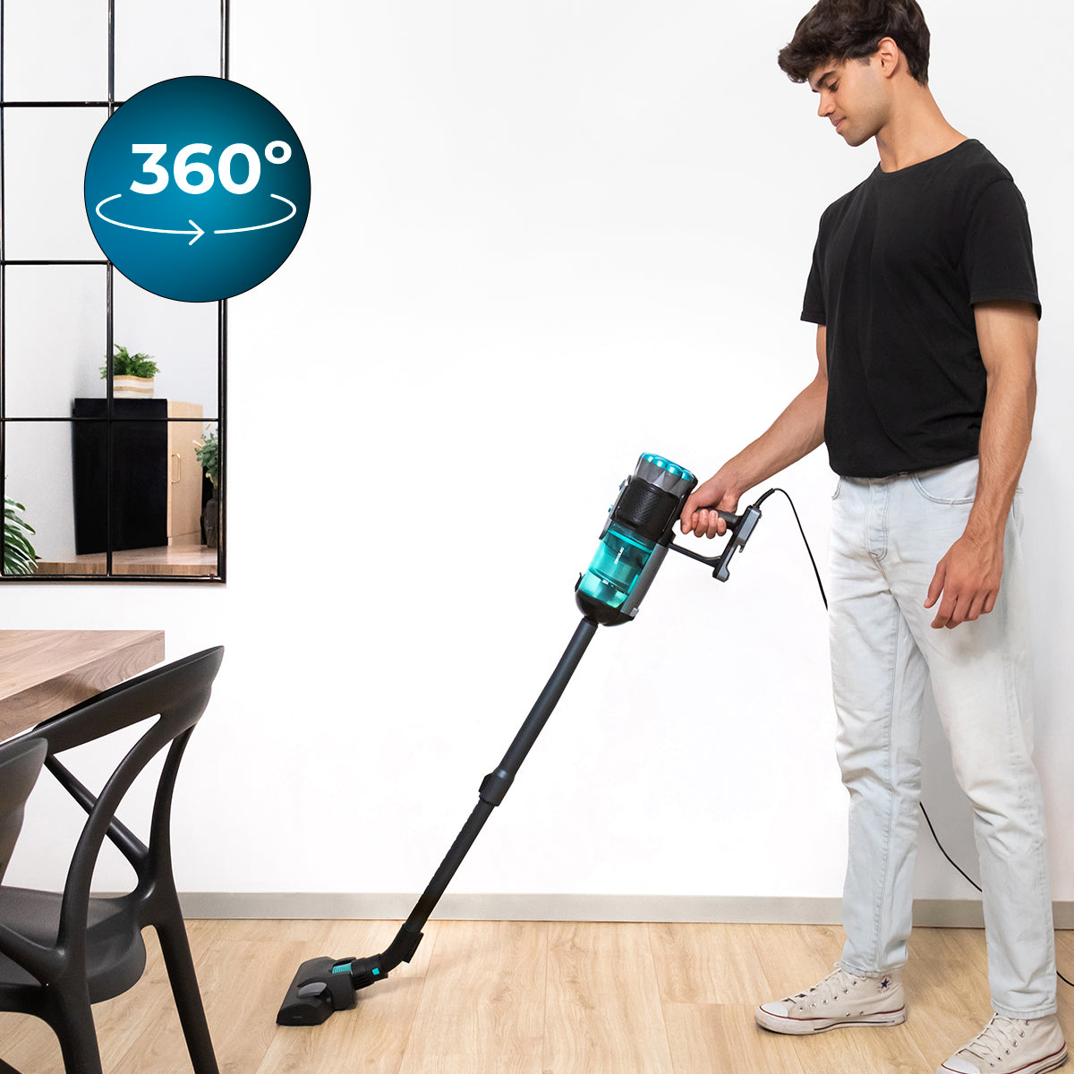 Cecotec Conga Popstar 600 Vital Aspirateur Puissance 18 kPa UltraPower 600 W Filtre Haute Efficacité