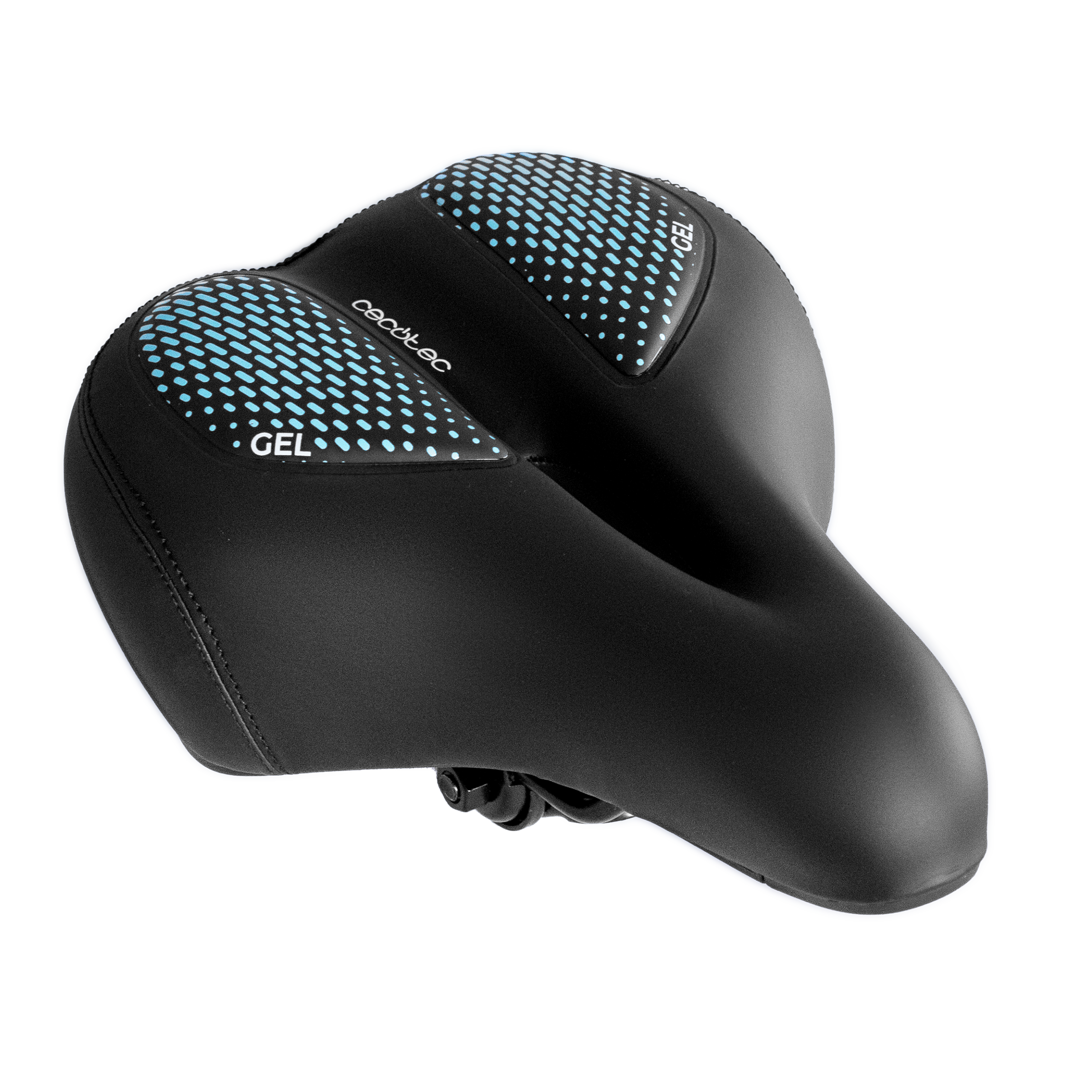 Cecotec DrumFit SitBike Sillín De Gel Con Canal Central Negro Diseño Ergonómico Para Entrenamientos Largos