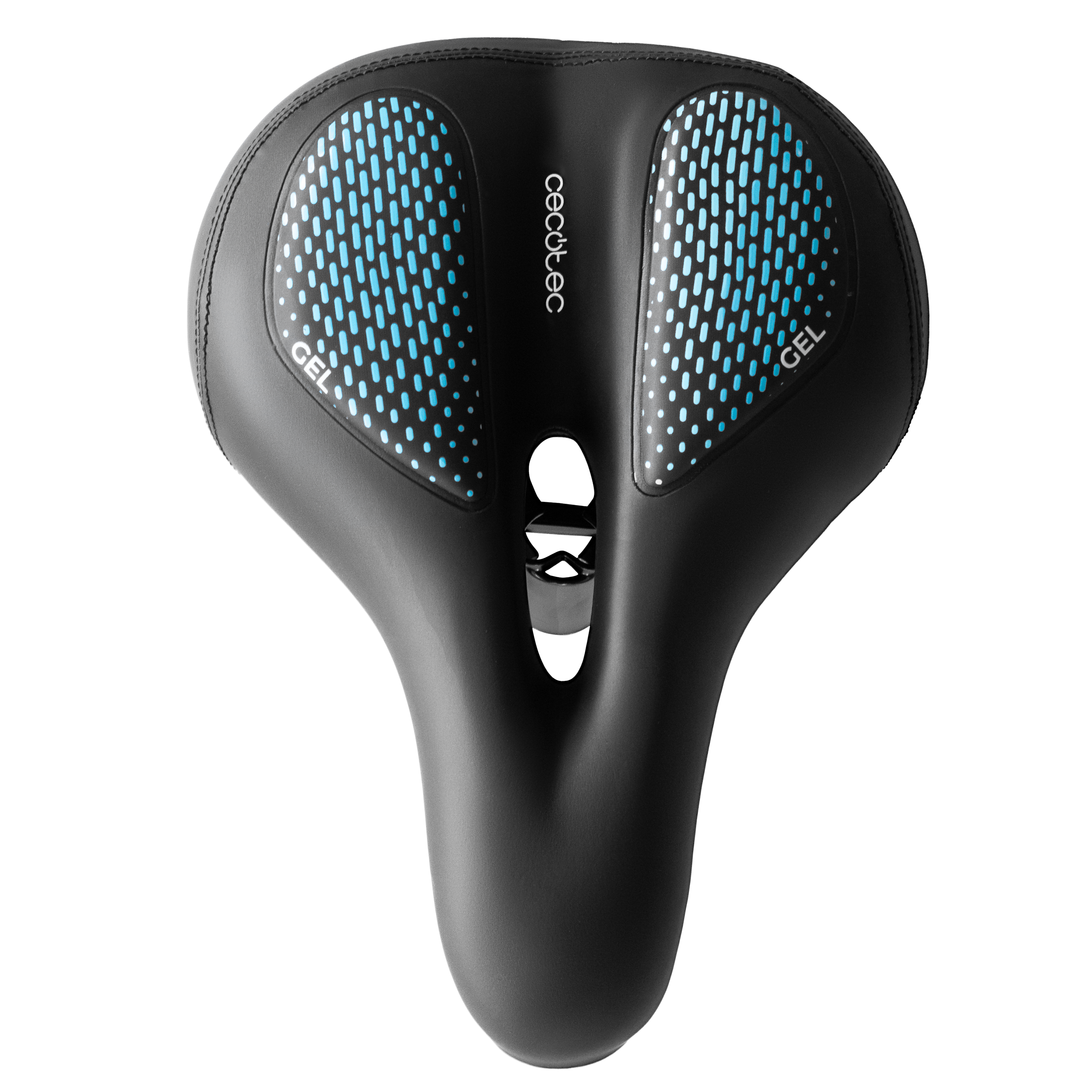 Cecotec DrumFit SitBike Sillín De Gel Con Canal Central Negro Diseño Ergonómico Para Entrenamientos Largos