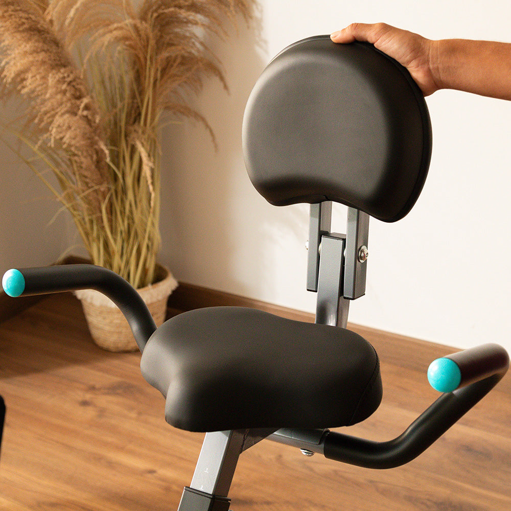 Cecotec DrumFit XBike 3000 Neo Pro Bicicleta Estacionaria Con Asiento Confort Respaldo Plegable Y Volante 3 Kg