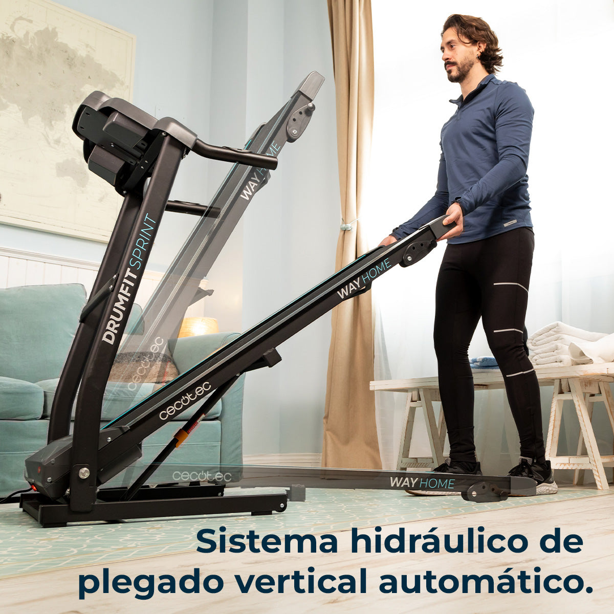 Cecotec Cinta DrumFit WayHome 1500 Sprint 1100W 120x40 cm